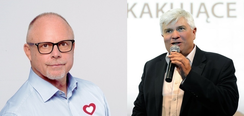 Elbląg, Po lewej Jacek Protas, po prawej Maciej Lasek. Elbląg, Po lewej Jacek Protas, po prawej Maciej Lasek.