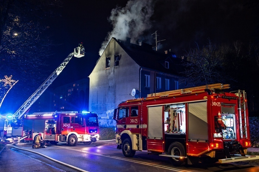 Elbląg, Pożar pustostanu przy Odrodzenia Elbląg, Pożar pustostanu przy Odrodzenia
