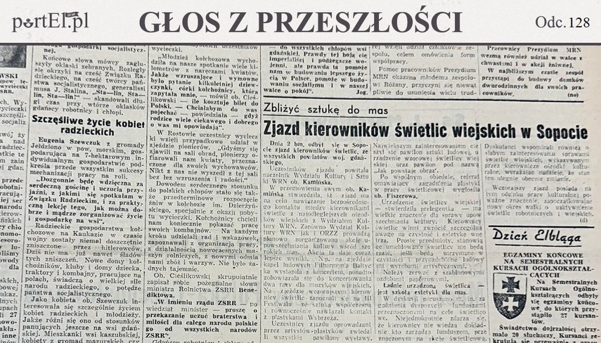 Elbląg, Głos Wybrzeża nr 181, 1950 r. Elbląg, Głos Wybrzeża nr 181, 1950 r.
