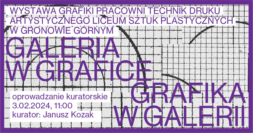 Elbląg, Oprowadzanie kuratorskie po wystawie „Galeria w grafice / grafika w Galerii”