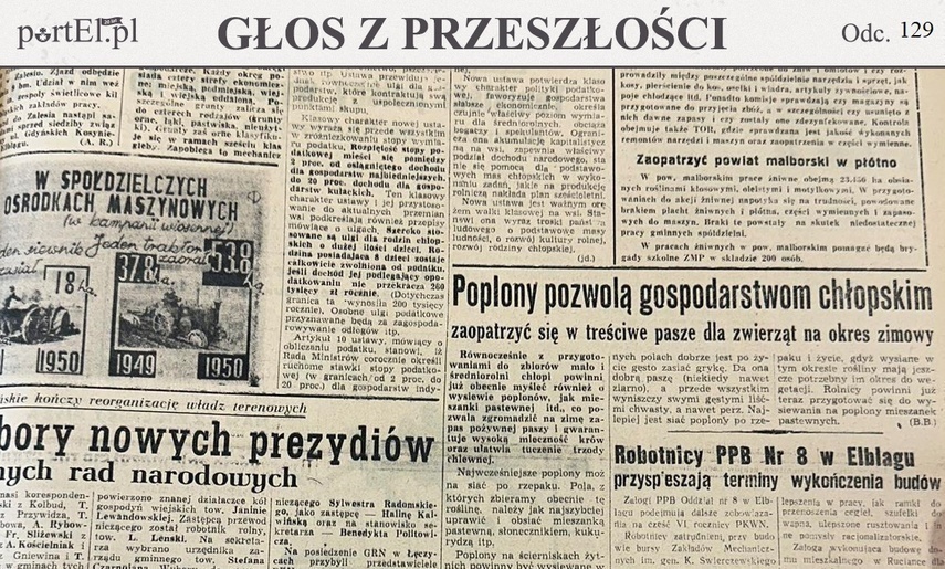 Elbląg, Głos Wybrzeża nr 183, 1950 r. Elbląg, Głos Wybrzeża nr 183, 1950 r.