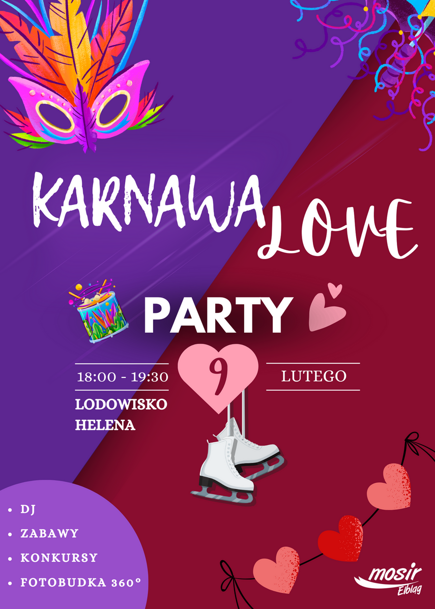 Elbląg, KarnawaLove Party, czyli impreza na lodowisku Helena 