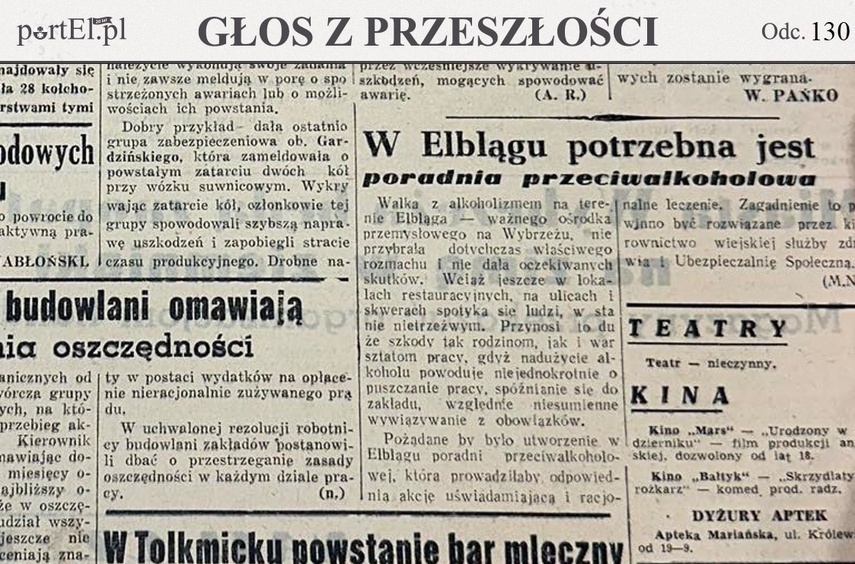 Elbląg, Głos Wybrzeża nr 184, 1950 r.