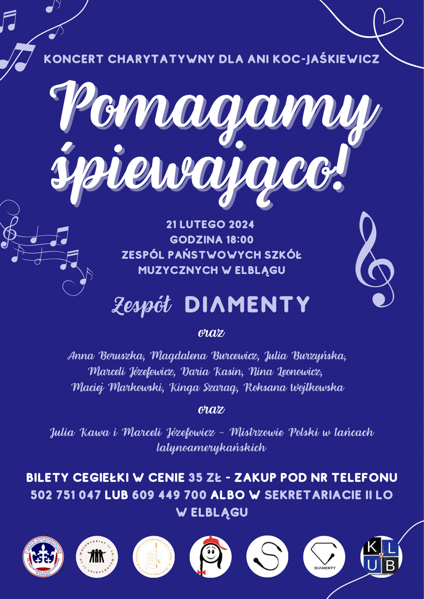 Elbląg, Koncert charytatywny dla nauczycielki z II LO