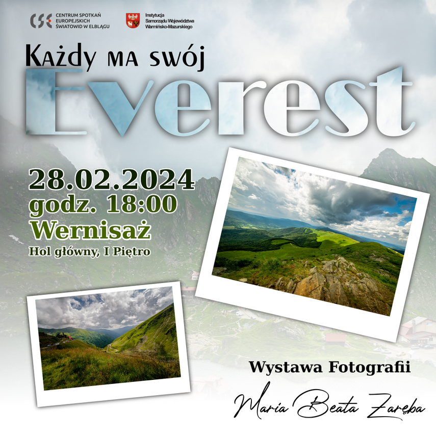 Elbląg, „Każdy ma swój Everest”. Wystawa fotografii Marii Beaty Zaręby