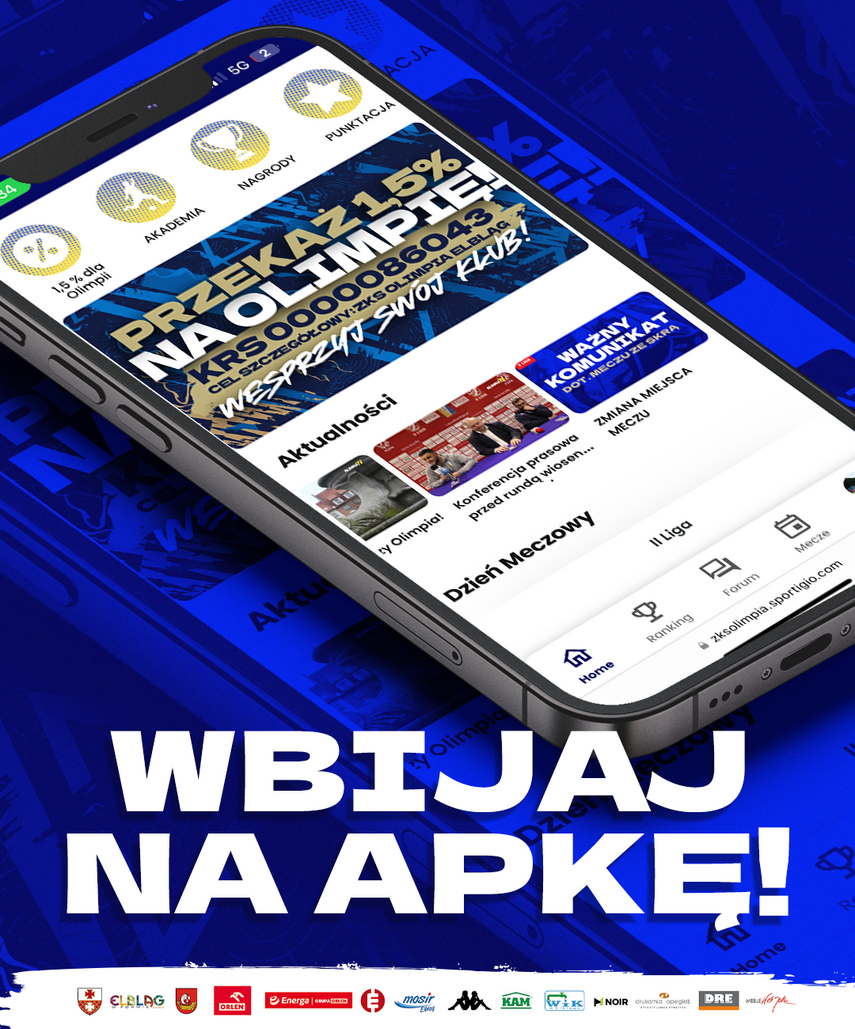 Elbląg, Wygraj ranking fanów. Ruszyła aplikacja FanApp Olimpii Elbląg!