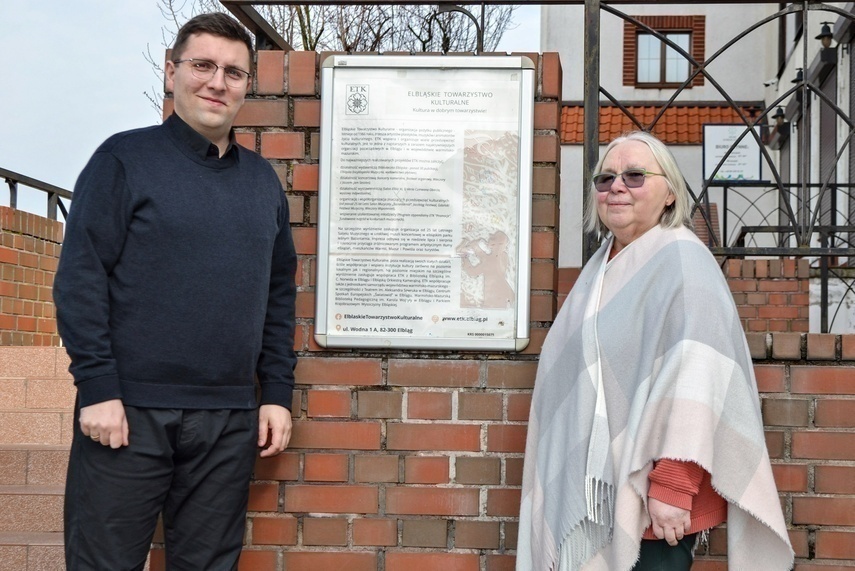 Elbląg, Kamil Zimnicki i Teresa Wojcinowicz z Elbląskiego Towarzystwa Kulturalnego Elbląg, Kamil Zimnicki i Teresa Wojcinowicz z Elbląskiego Towarzystwa Kulturalnego