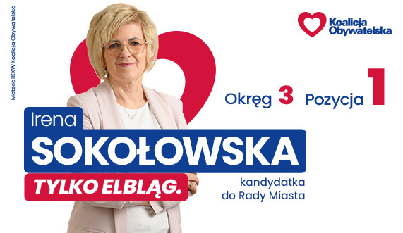 Irena Sokołowska - kandydatka do Rady Miasta Irena Sokołowska - kandydatka do Rady Miasta