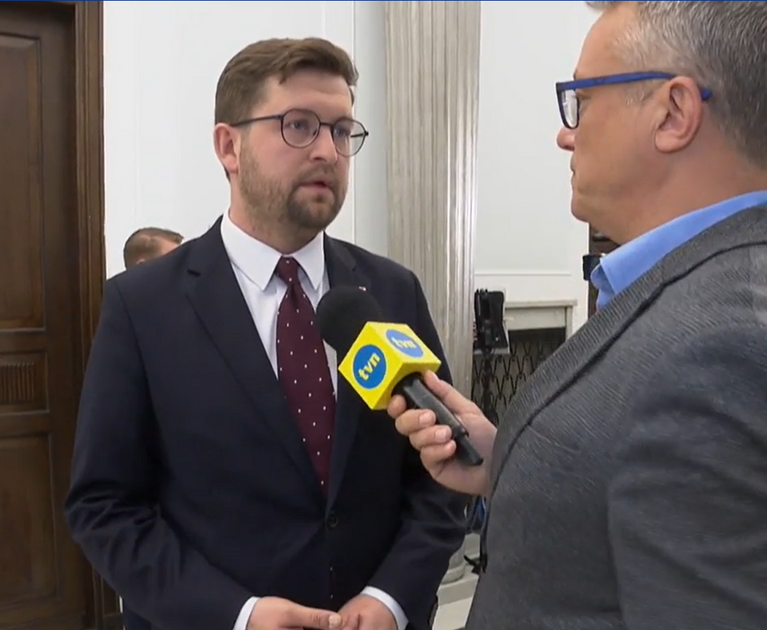 Elbląg, Andrzej Śliwka w rozmowie z reporterem TVN-u Elbląg, Andrzej Śliwka w rozmowie z reporterem TVN-u