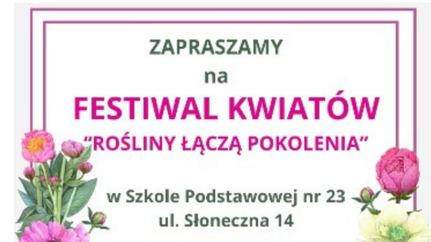 Elbląg, Festiwal kwiatów w SP 23 Elbląg, Festiwal kwiatów w SP 23