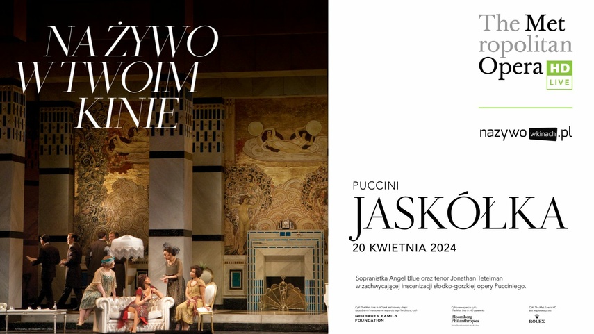 Elbląg, "Jaskólka" z The Metropolitan Opera Elbląg, "Jaskólka" z The Metropolitan Opera