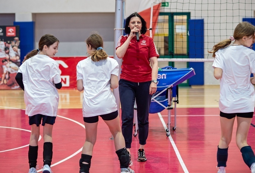 Elbląg, Milena Rosner przeprowadziła trening z elbląskimi siatkarkami Elbląg, Milena Rosner przeprowadziła trening z elbląskimi siatkarkami