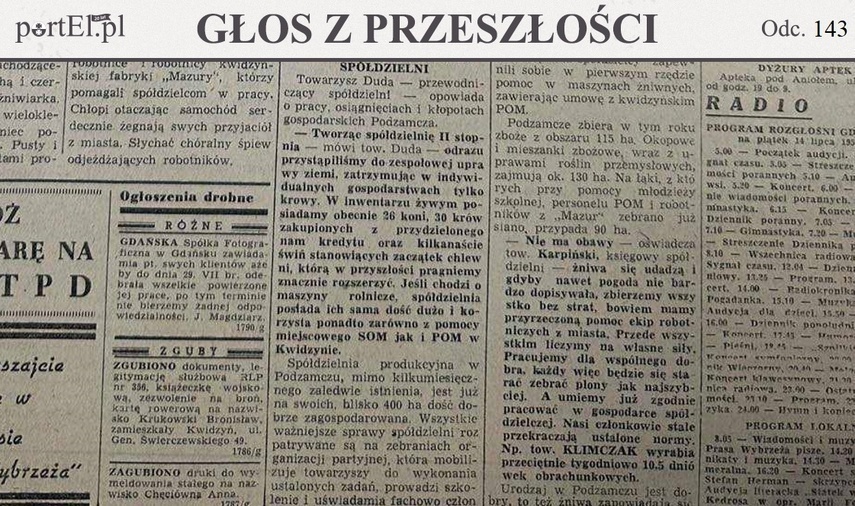 Elbląg, Głos Wybrzeża, nr 192, 1950 r.