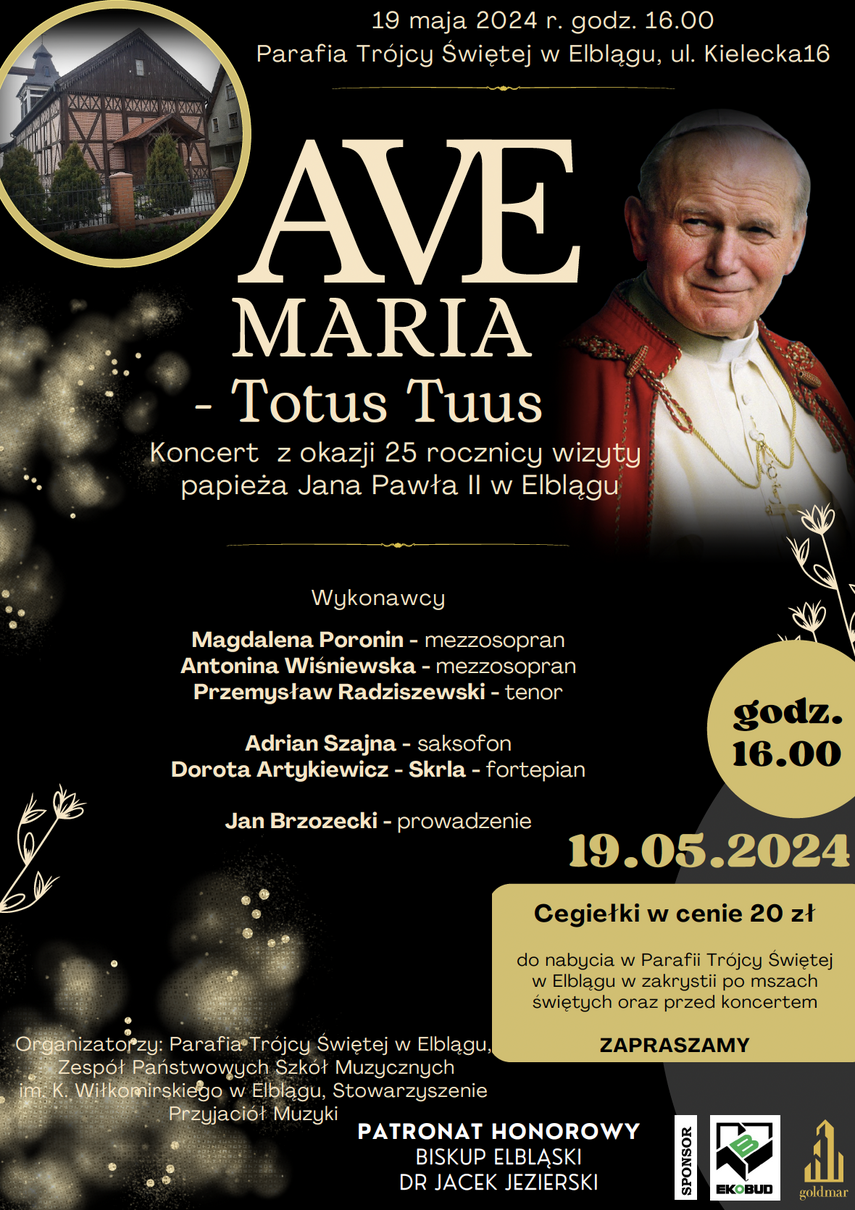 Elbląg, Koncert z okazji 25 rocznicy wizyty papieża Elbląg, Koncert z okazji 25 rocznicy wizyty papieża