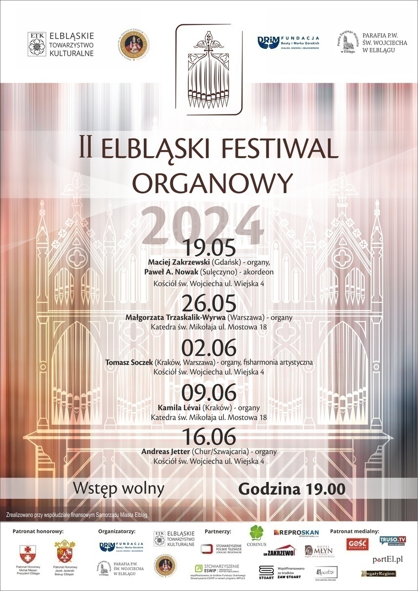 Elbląg, Niech zabrzmią organy! Przed nami II Elbląski Festiwal Organowy