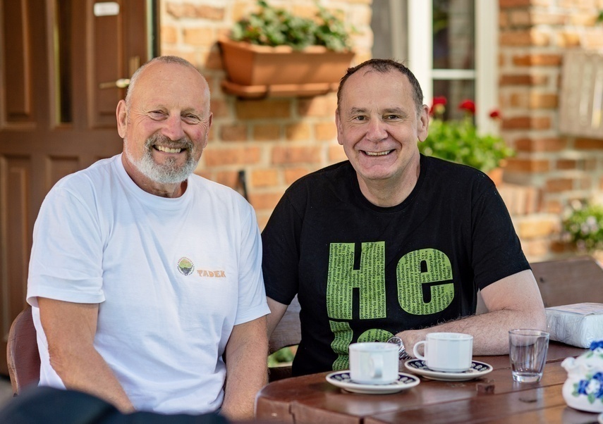 Elbląg, Jaques Tilly (z prawej) i Tadeusz Kawa