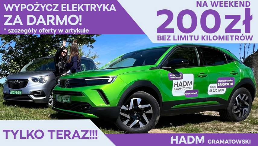 Wynajmij elektryka na weekend lub zgarnij go za darmo! Wynajmij elektryka na weekend lub zgarnij go za darmo!