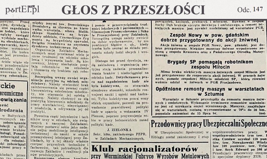 Elbląg, Głos Wybrzeża, nr 177, 1950 r. Elbląg, Głos Wybrzeża, nr 177, 1950 r.