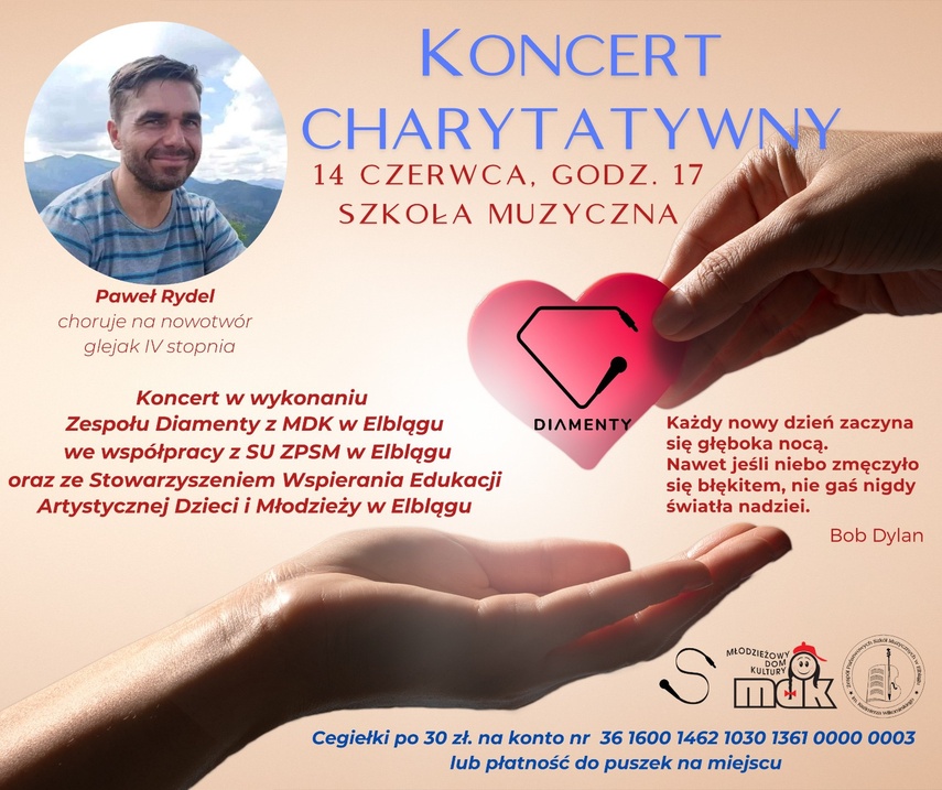Elbląg, Koncert charytatywny zespołu Diamenty Elbląg, Koncert charytatywny zespołu Diamenty