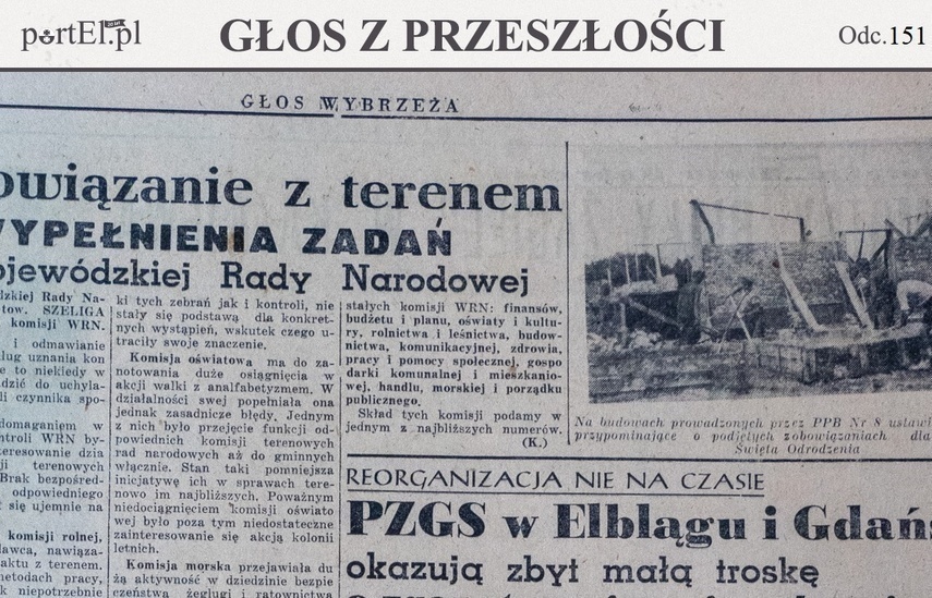 Elbląg, Głos Wybrzeża nr 197, 1950 r. Elbląg, Głos Wybrzeża nr 197, 1950 r.