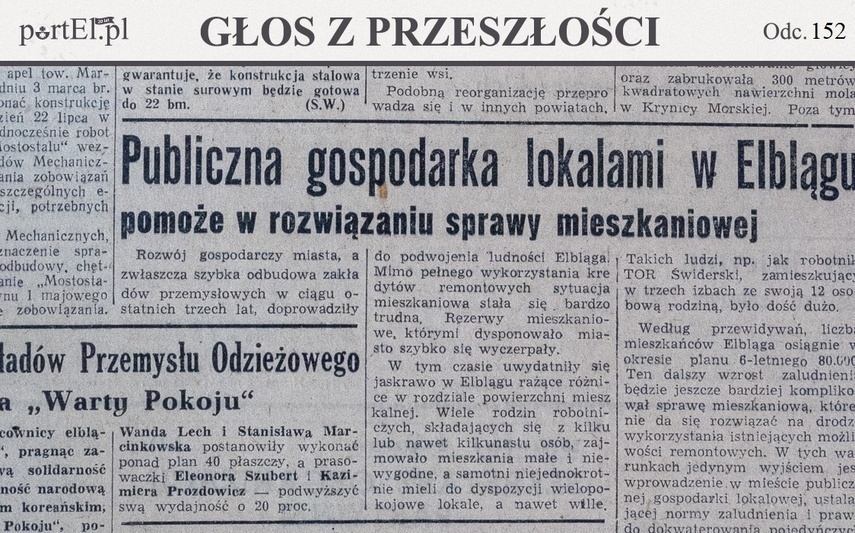 Elbląg, Głos Wybrzeża nr 197, 1950 r. Elbląg, Głos Wybrzeża nr 197, 1950 r.