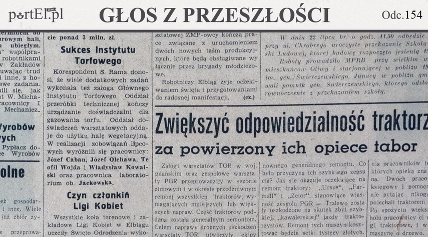 Elbląg, Głos Wybrzeża nr 199, 1950 r. Elbląg, Głos Wybrzeża nr 199, 1950 r.