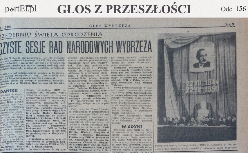 Elbląg, Głos Wybrzeża nr 200, 1950 r. Elbląg, Głos Wybrzeża nr 200, 1950 r.