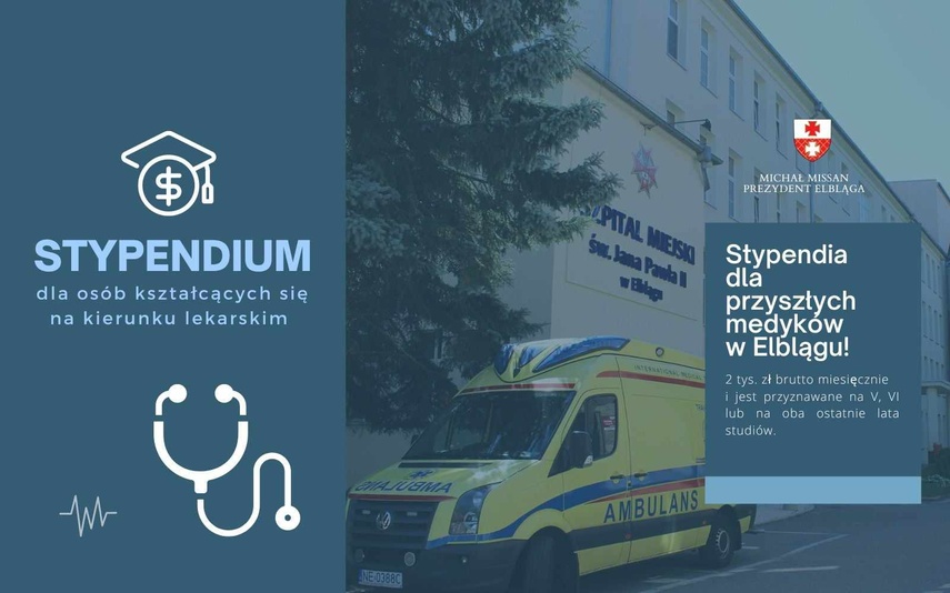 Elbląg, Stypendia dla przyszłych lekarzy Elbląg, Stypendia dla przyszłych lekarzy