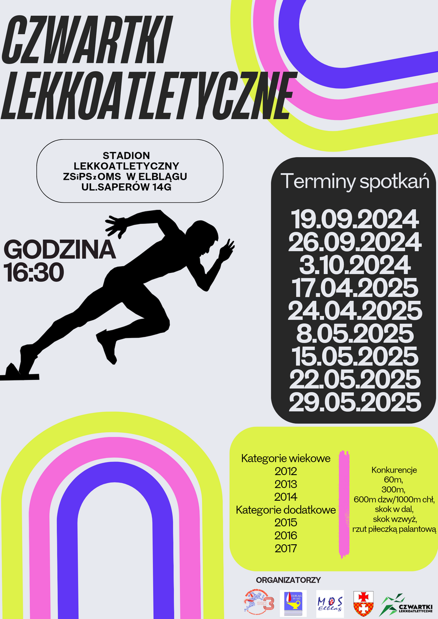 Elbląg, Zapraszają na Elbląskie Czwartki Lekkoatletyczne Elbląg, Zapraszają na Elbląskie Czwartki Lekkoatletyczne