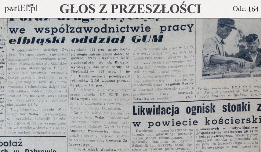 Elbląg, Głos Wybrzeża nr 205, 1950 r. Elbląg, Głos Wybrzeża nr 205, 1950 r.