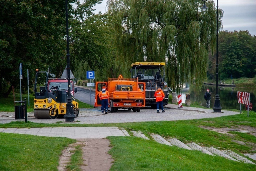 Elbląg, Prace drogowe na Starym Mieście Elbląg, Prace drogowe na Starym Mieście