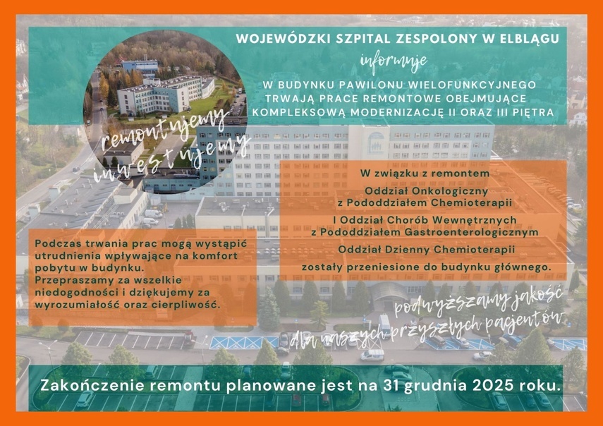 Elbląg, W szpitalu remont Elbląg, W szpitalu remont