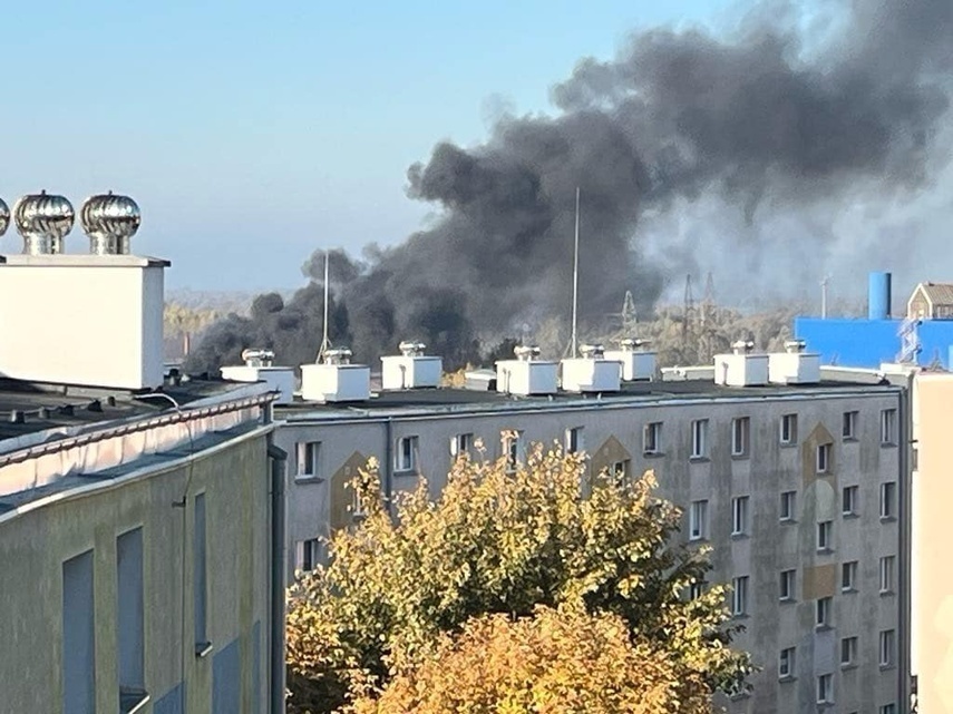 Elbląg, Pożar na terenie starej odlewni Elbląg, Pożar na terenie starej odlewni