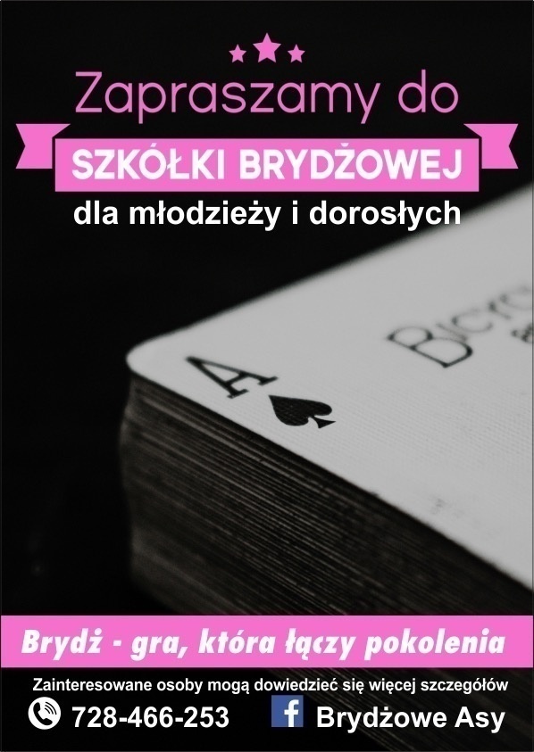 W Elblągu rusza szkółka brydża. Zapisz się! W Elblągu rusza szkółka brydża. Zapisz się!