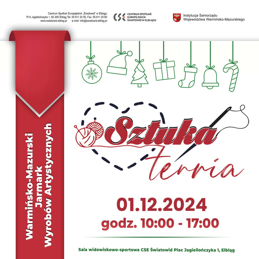 Elbląg, Jarmark świąteczny SztukaTERRiA 2024 Elbląg, Jarmark świąteczny SztukaTERRiA 2024