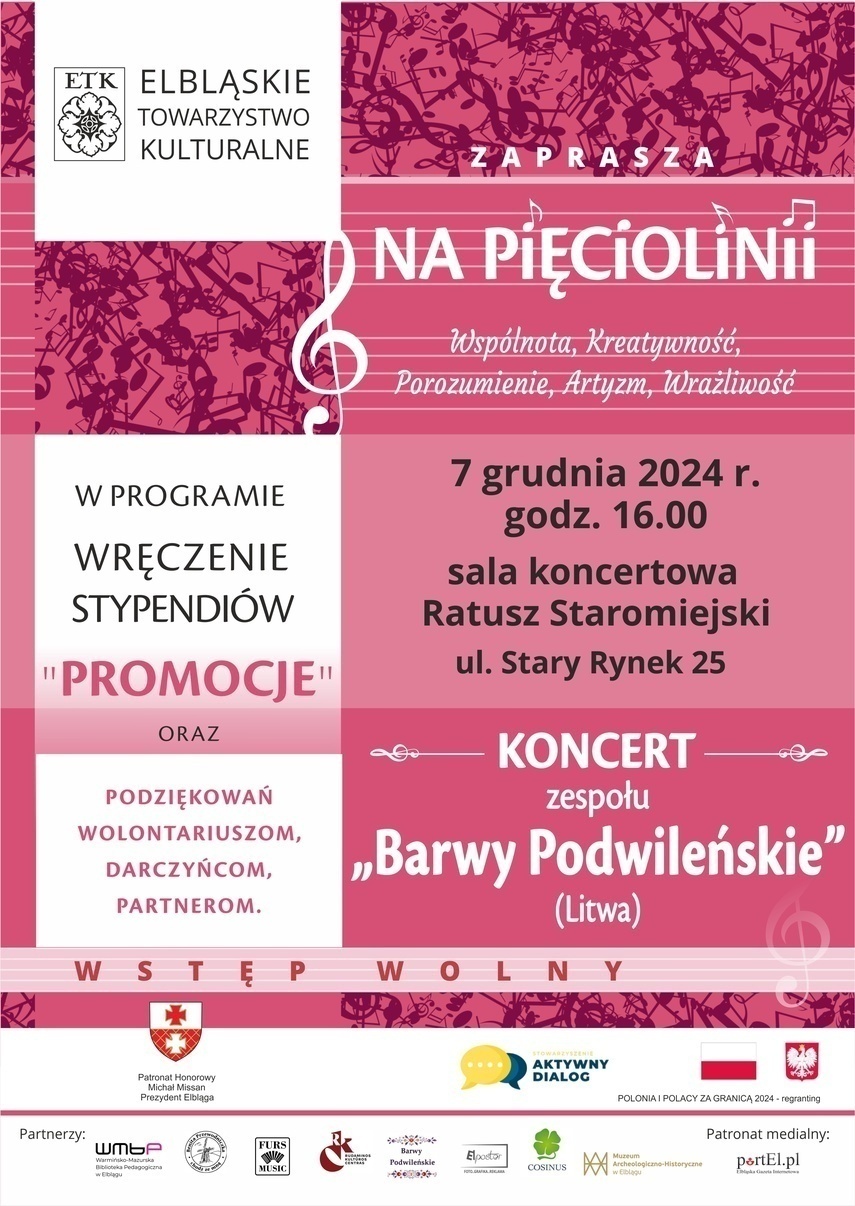 Elbląg, „Na pięciolinii’ z ETK Elbląg, „Na pięciolinii’ z ETK