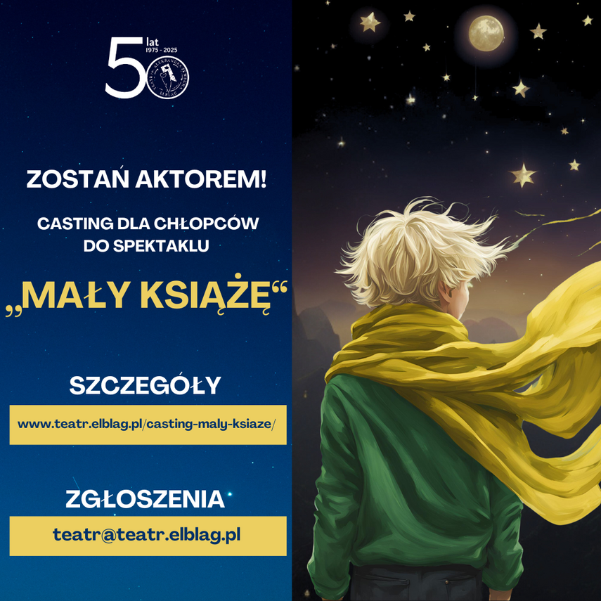 Elbląg, Casting do spektaklu Mały Książę Elbląg, Casting do spektaklu Mały Książę