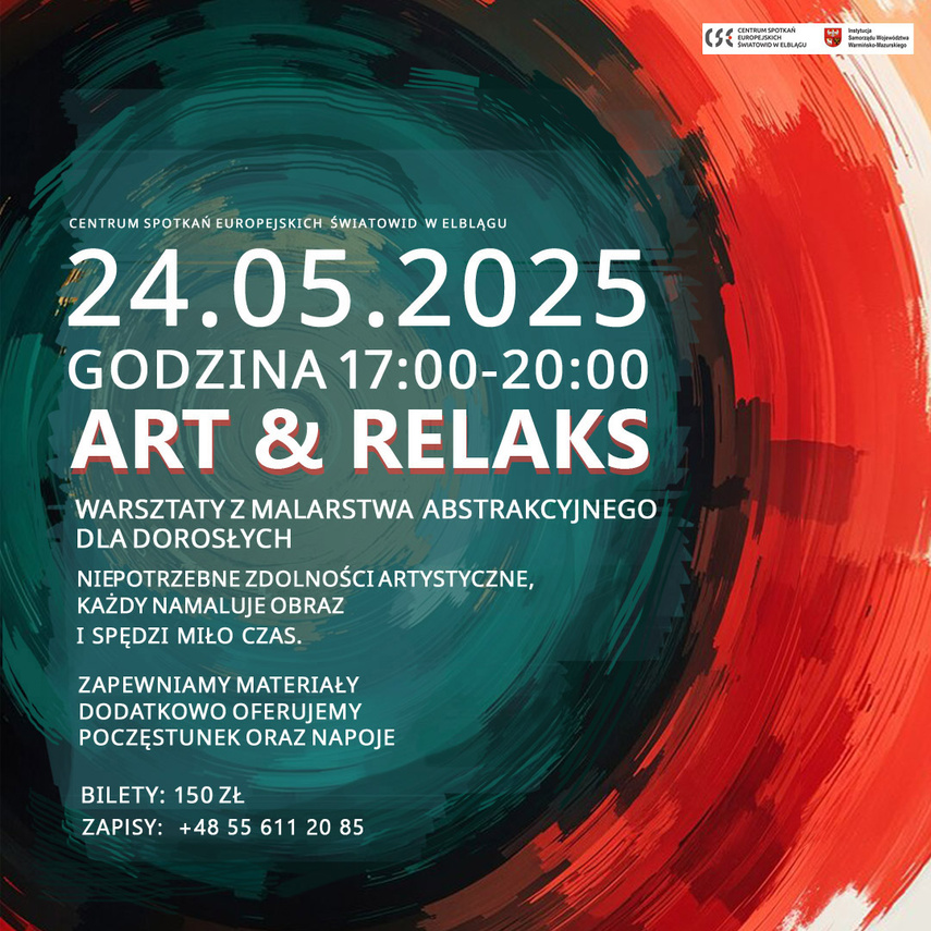 Elbląg, Art & Relaks - Warsztaty Malarstwa Abstrakcyjnego dla Dorosłych Elbląg, Art & Relaks - Warsztaty Malarstwa Abstrakcyjnego dla Dorosłych