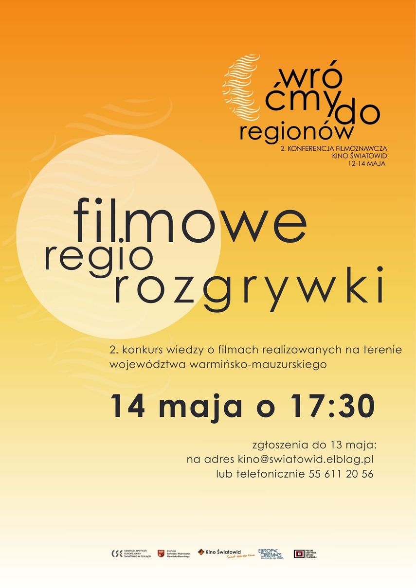 Elbląg, Filmowe Regio Rozgrywki w kinie Światowid Elbląg, Filmowe Regio Rozgrywki w kinie Światowid