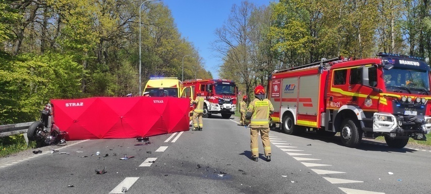 Elbląg, Motocyklista zginął na miejscu Elbląg, Motocyklista zginął na miejscu