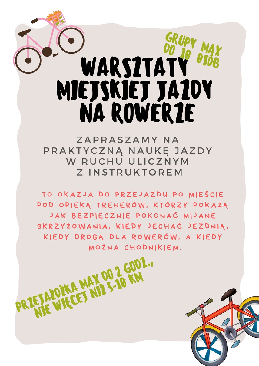 Elbląg, Warsztaty rowerowe dla dorosłych Elbląg, Warsztaty rowerowe dla dorosłych
