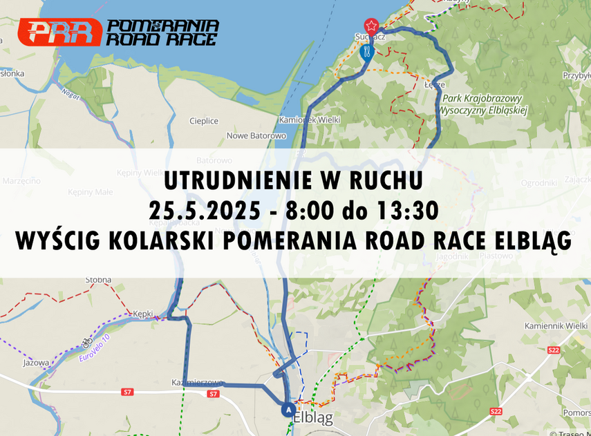 Elbląg, 25 maja zmiany w organizacji ruchu Elbląg, 25 maja zmiany w organizacji ruchu