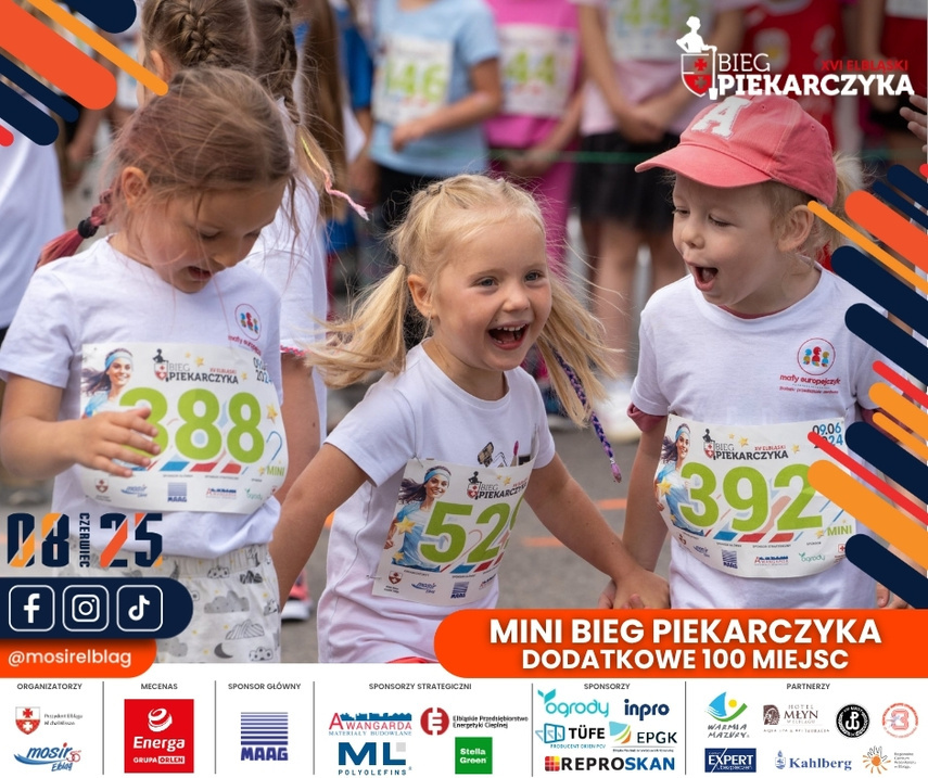 Elbląg, Ostatnia pula pakietów na Mini Bieg Piekarczyka! Elbląg, Ostatnia pula pakietów na Mini Bieg Piekarczyka!