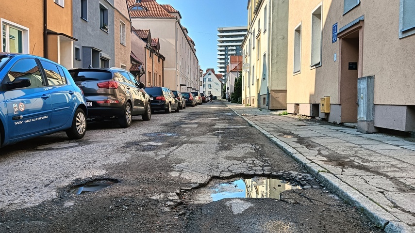 Elbląg, Ulica Struga wymaga remontu Elbląg, Ulica Struga wymaga remontu