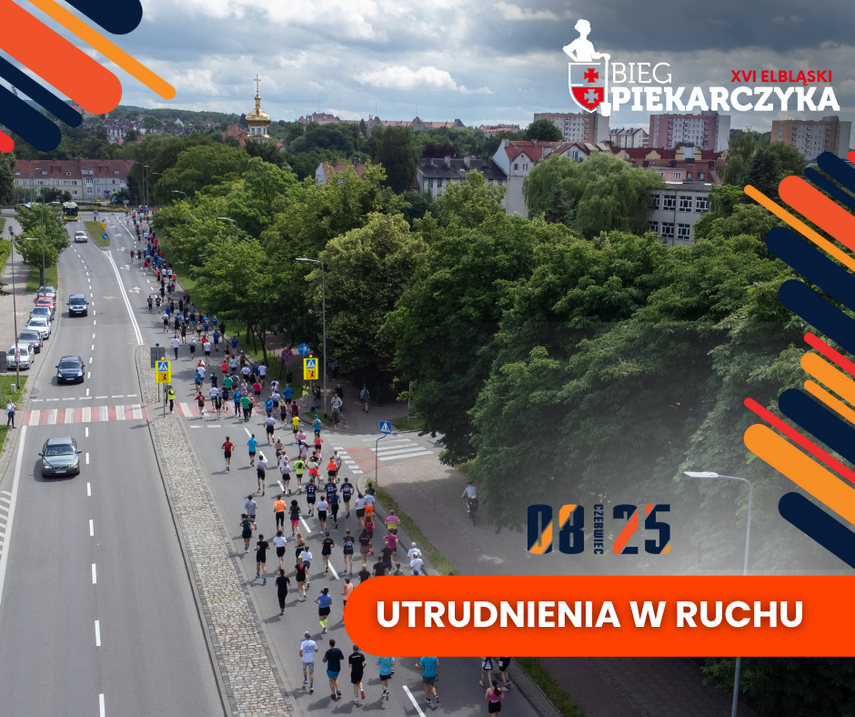 Elbląg, XVI Bieg Piekarczyka - utrudnienia w ruchu Elbląg, XVI Bieg Piekarczyka - utrudnienia w ruchu