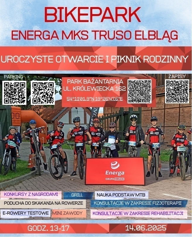 Elbląg, BikePark zaprasza na otwarcie Elbląg, BikePark zaprasza na otwarcie