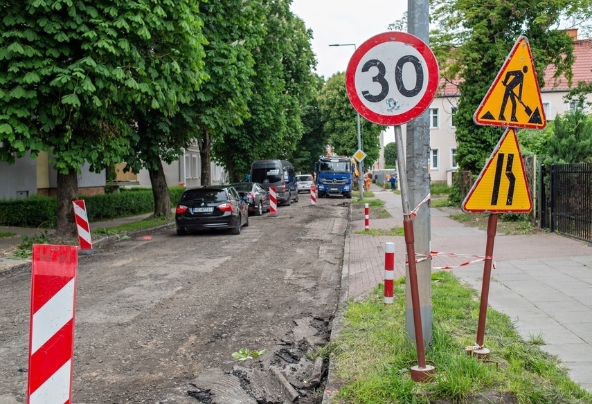 Elbląg, Ogrodowa częściowo zamknięta Elbląg, Ogrodowa częściowo zamknięta