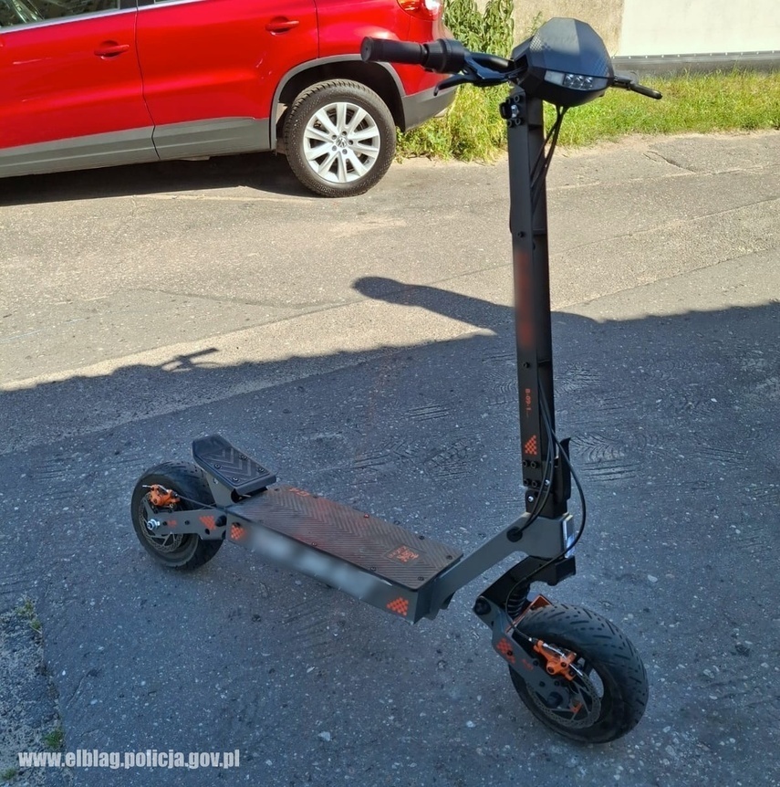 Elbląg, Hulajnoga, którą jechał 14-latek