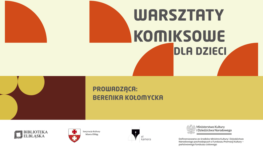 Elbląg, Warsztaty komiksowe dla dzieci z Bereniką Kołomycką Elbląg, Warsztaty komiksowe dla dzieci z Bereniką Kołomycką