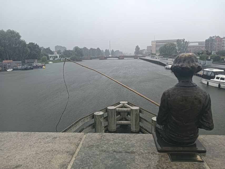 Elbląg, Rzeka Elbląg po godz. 10, 28 lipca.
